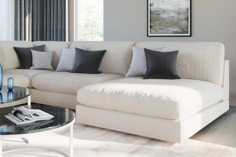 Arken 1-seters Midtmodul i Manchester 70 cm bred - Beige - Møbler - Sofaer - Modulsofaer - Midtmodul