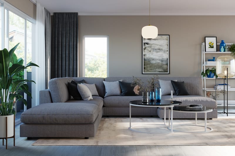 Arken 1-seters Midtmodul i Manchester 70 cm bred - Mørk grå - Møbler - Sofaer - Modulsofaer - Midtmodul