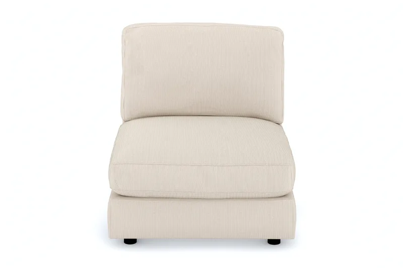 Arken 1-seters Midtmodul i Manchester 90 cm bred - Beige - Møbler - Sofaer - Modulsofaer - Midtmodul