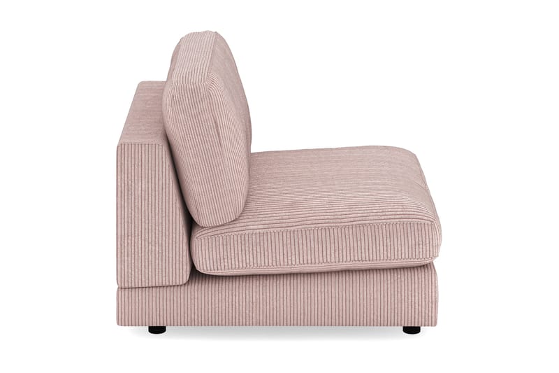 Arken 1-seters Midtmodul i Manchester 90 cm bred - Rosa - Møbler - Sofaer - Modulsofaer - Midtmodul