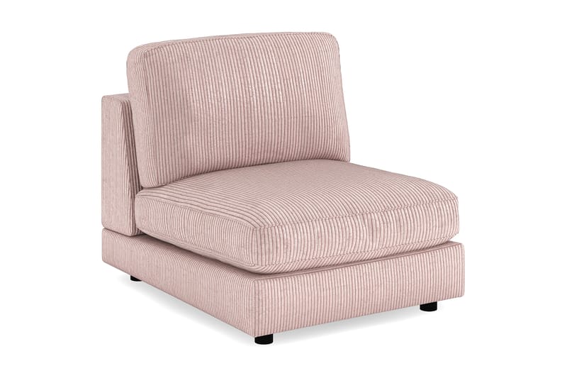Arken 1-seters Midtmodul i Manchester 90 cm bred - Rosa - Møbler - Sofaer - Modulsofaer - Midtmodul
