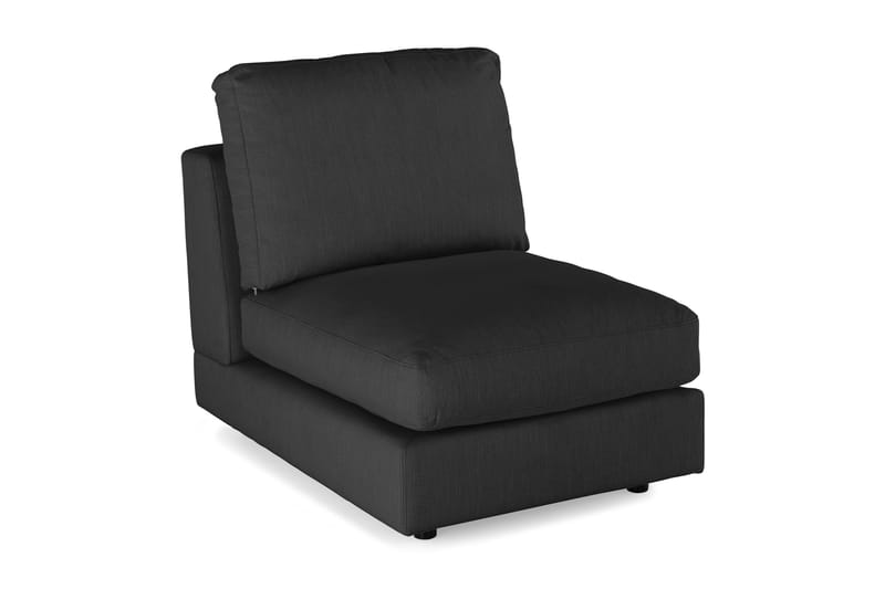 Arken 1-seters Midtmodul i Stoff 70 cm bred - Svart - Møbler - Sofaer - Modulsofaer - Midtmodul