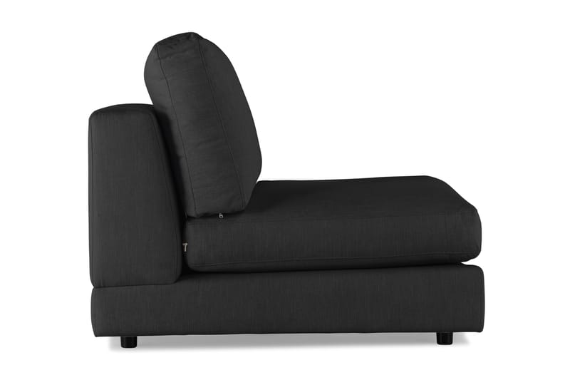 Arken 1-seters Midtmodul i Stoff 70 cm bred - Svart - Møbler - Sofaer - Modulsofaer - Midtmodul