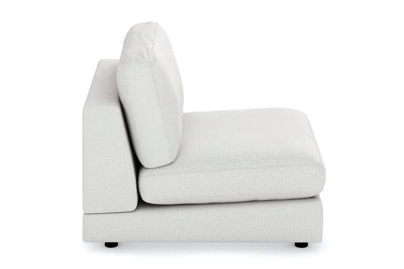 Arken 1-seters Midtmodul i Stoff 90 cm bred - Lys grå - Møbler - Sofaer - Modulsofaer - Midtmodul