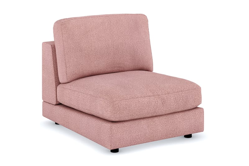 Arken 1-seters Midtmodul i Stoff 90 cm bred - Rosa - Møbler - Sofaer - Modulsofaer - Midtmodul