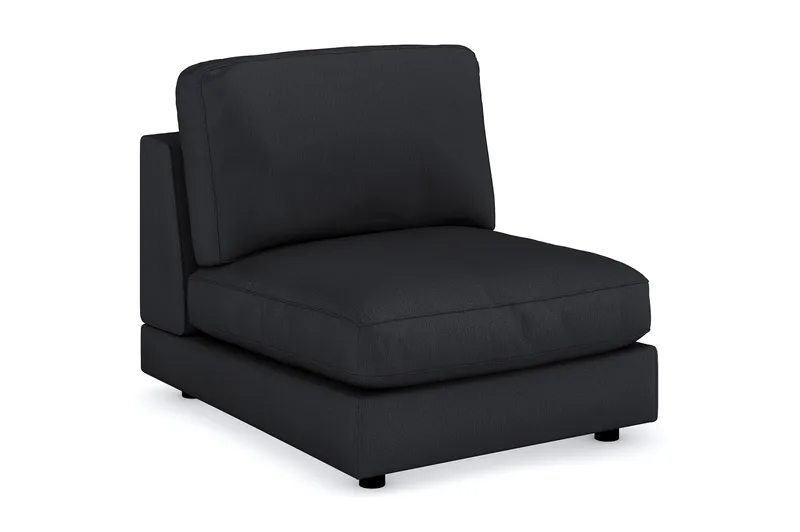 Arken 1-seters Midtmodul i Stoff 90 cm bred - Svart - Møbler - Sofaer - Modulsofaer - Midtmodul
