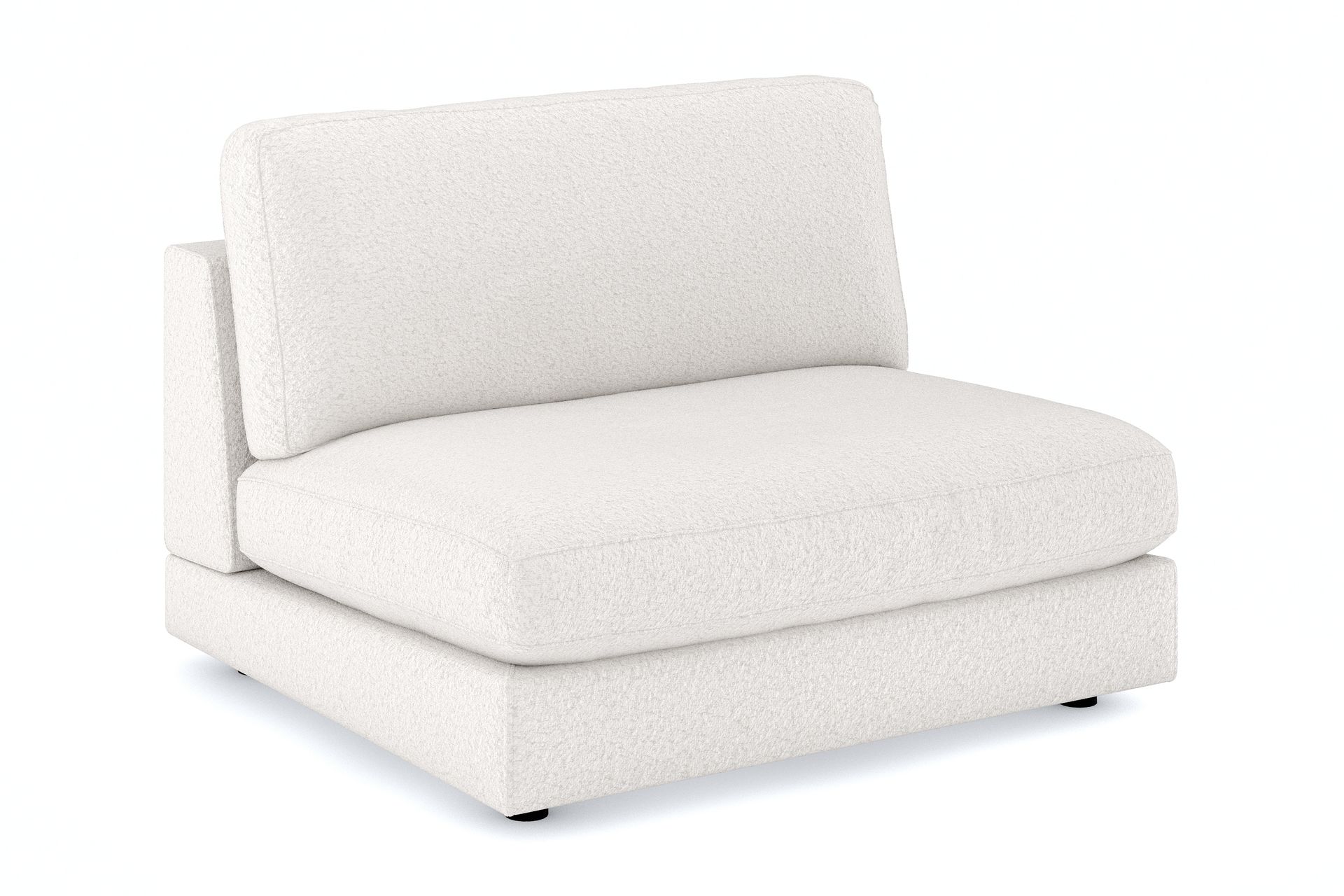 Arken 2-seters Midtmodul i Bouclé 120 cm bred - Hvit - Møbler - Sofaer - Modulsofaer - Midtmodul