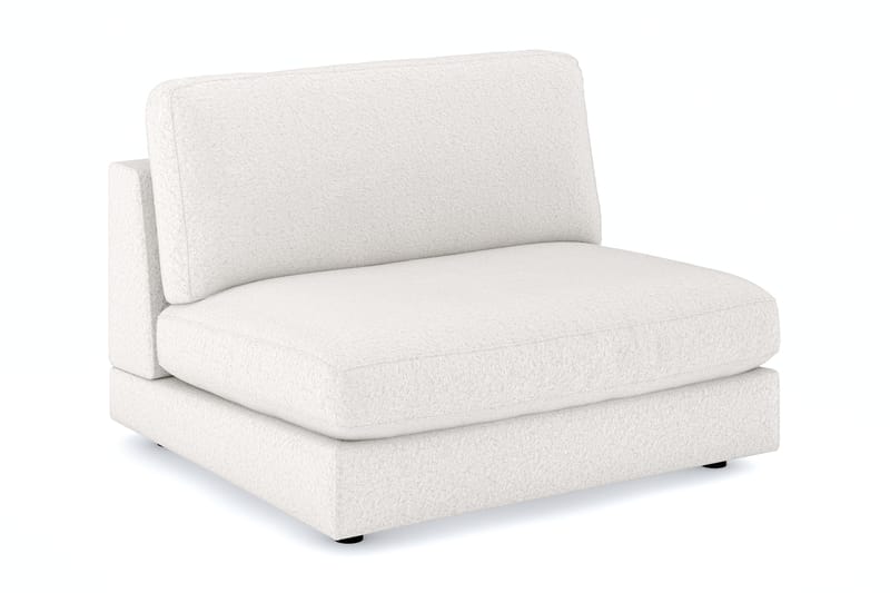 Arken 2-seters Midtmodul i Bouclé 120 cm bred - Hvit - Møbler - Sofaer - Modulsofaer - Midtmodul