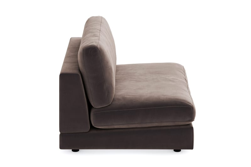 Arken 2-seters Midtmodul i Fløyel 120 cm bred - Brun - Møbler - Sofaer - Modulsofaer - Midtmodul