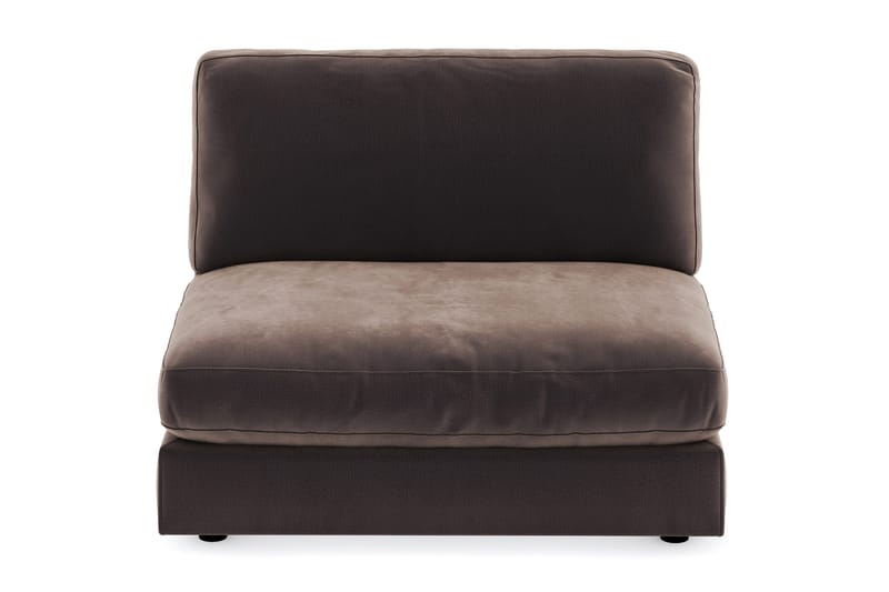 Arken 2-seters Midtmodul i Fløyel 120 cm bred - Brun - Møbler - Sofaer - Modulsofaer - Midtmodul