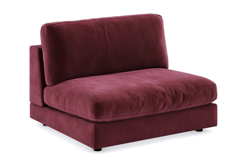 Arken 2-seters Midtmodul i Fløyel 120 cm bred - Lilla - Møbler - Sofaer - Modulsofaer - Midtmodul