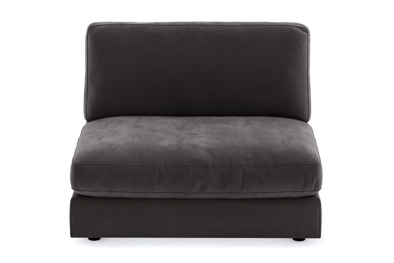 Arken 2-seters Midtmodul i Fløyel 120 cm bred - Mørk grå - Møbler - Sofaer - Modulsofaer - Midtmodul