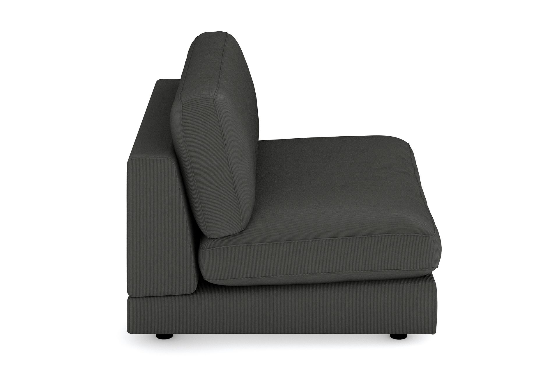 Arken 2-seters Midtmodul i Manchester 120 cm bred - Mørk grå - Møbler - Sofaer - Modulsofaer - Midtmodul