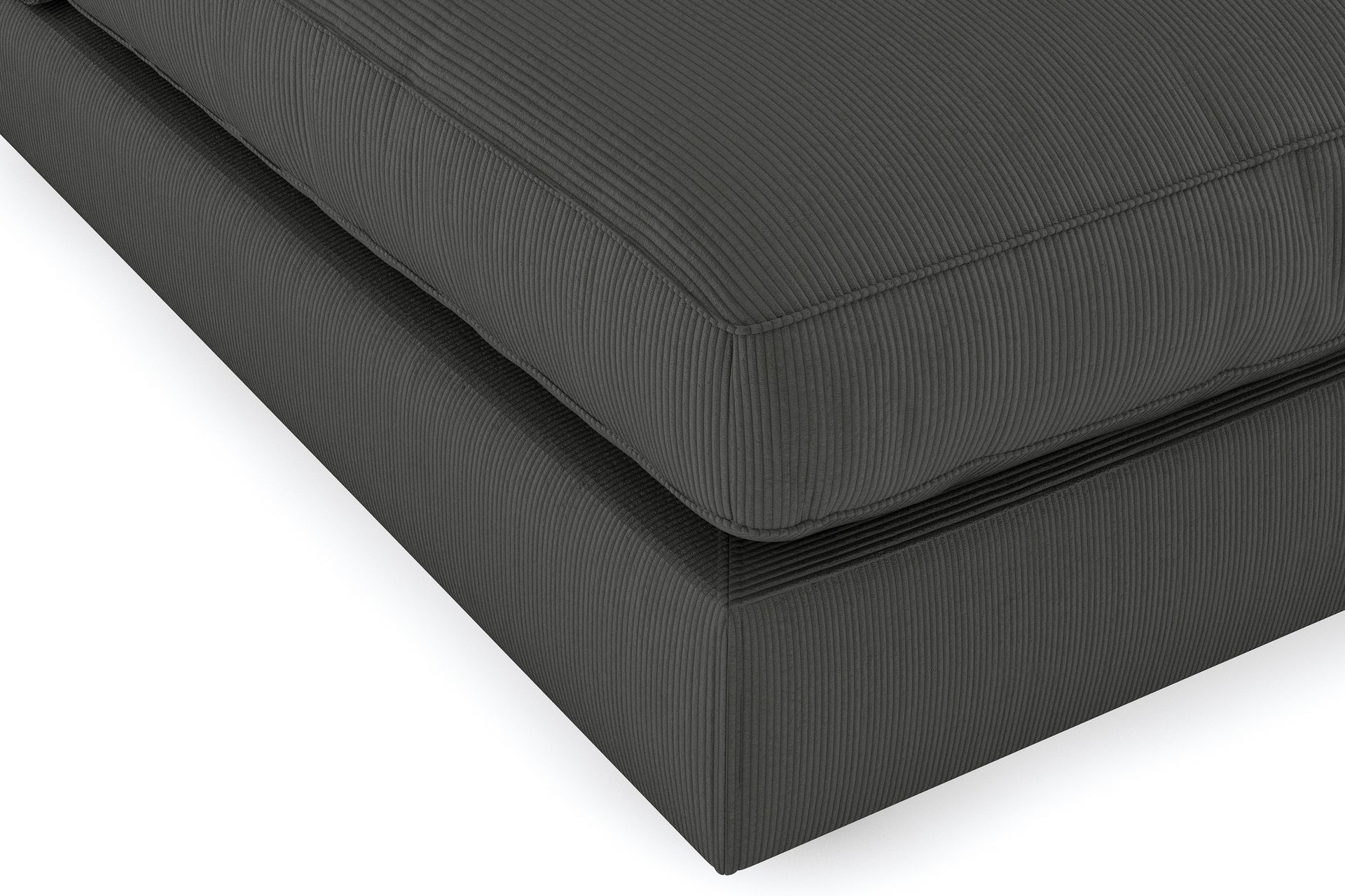 Arken 2-seters Midtmodul i Manchester 120 cm bred - Mørk grå - Møbler - Sofaer - Modulsofaer - Midtmodul