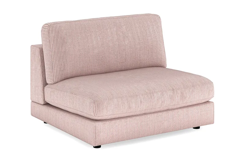 Arken 2-seters Midtmodul i Manchester 120 cm bred - Rosa - Møbler - Sofaer - Modulsofaer - Midtmodul