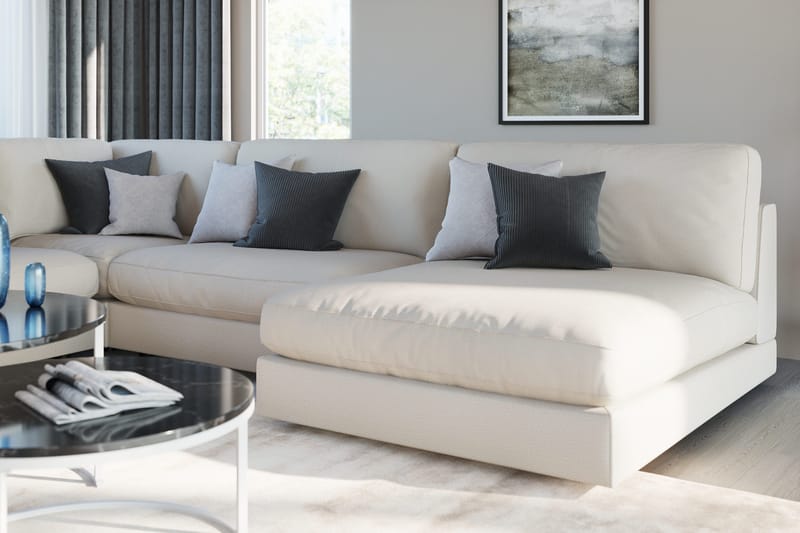 Arken 2-seters Midtmodul i Stoff 120 cm bred - Beige - Møbler - Sofaer - Modulsofaer - Midtmodul