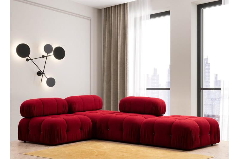 Belgin Midtmodul 95 cm - Rød - Møbler - Sofaer - Modulsofaer - Midtmodul