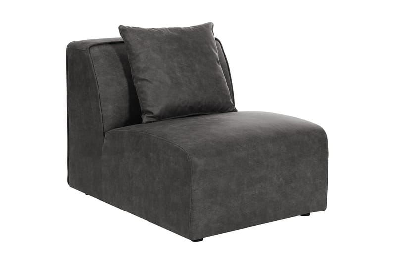 Comoa Mittmodul - Grå/Svart - Møbler - Sofaer - Modulsofaer - Midtmodul