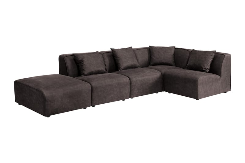 Comoa Mittmodul - Mørkebrun/Svart - Møbler - Sofaer - Modulsofaer - Midtmodul