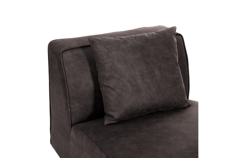 Comoa Mittmodul - Mørkebrun/Svart - Møbler - Sofaer - Modulsofaer - Midtmodul