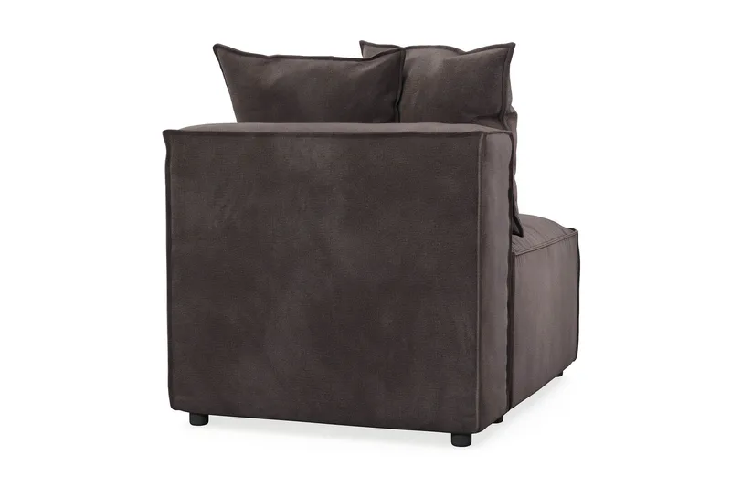 Cubo 1-seters Midtmodul i Fløyel 80 cm bred - Mørk grå - Møbler - Sofaer - Modulsofaer - Midtmodul
