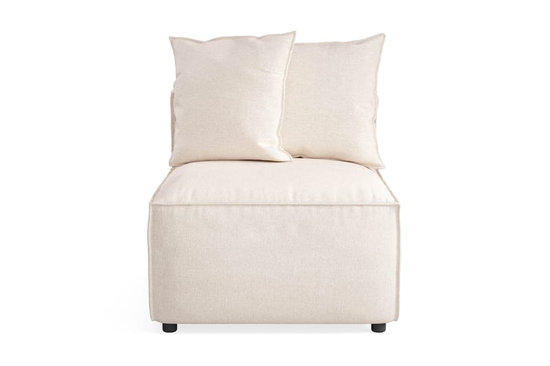 Cubo 1-seters Midtmodul i Stoff 80 cm bred - Beige - Møbler - Sofaer - Modulsofaer - Midtmodul