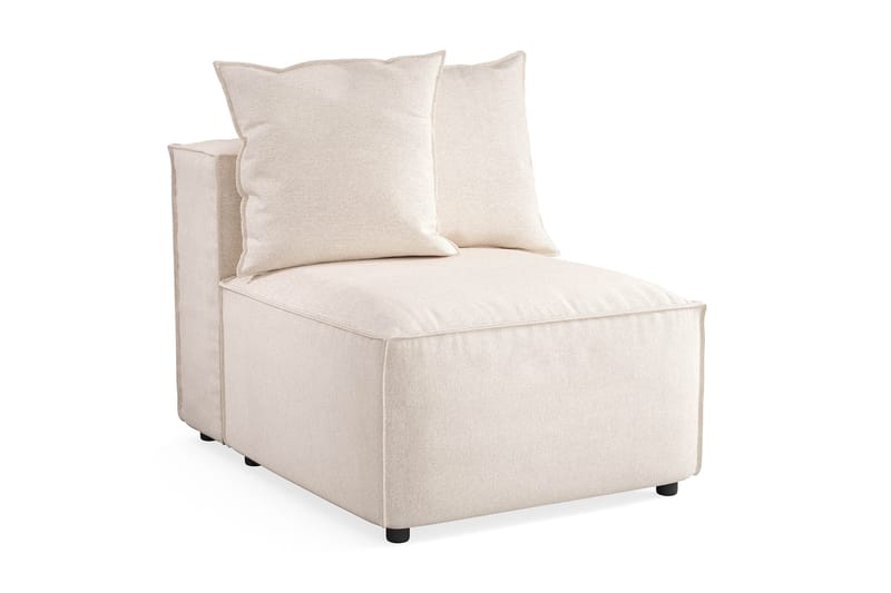 Cubo 1-seters Midtmodul i Stoff 80 cm bred - Beige - Møbler - Sofaer - Modulsofaer - Midtmodul