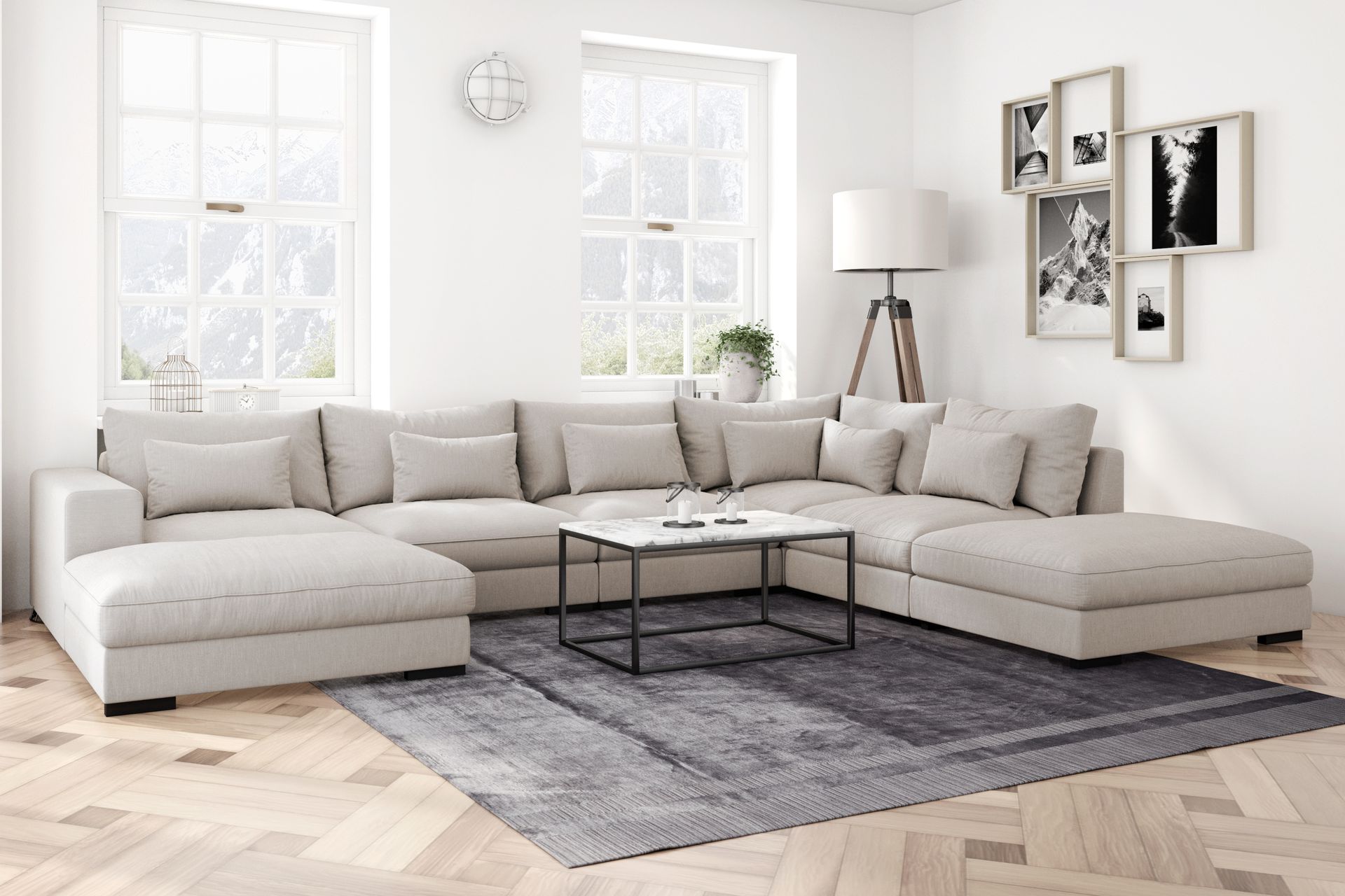 Dubai Midtmodul - Beige - Møbler - Sofaer - Modulsofaer - Midtmodul