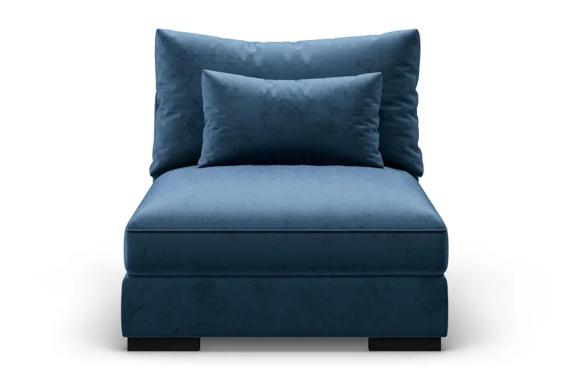 Dubai Midtmodul Fløyel - Blå - Møbler - Sofaer - Modulsofaer - Midtmodul