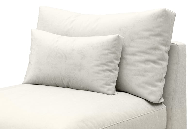 Dubai Midtmodul Fløyel ekstra dyp - Hvit - Møbler - Sofaer - Modulsofaer - Midtmodul