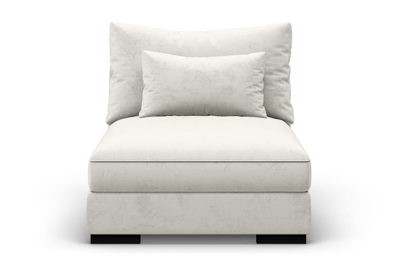 Dubai Midtmodul Fløyel ekstra dyp - Hvit - Møbler - Sofaer - Modulsofaer - Midtmodul