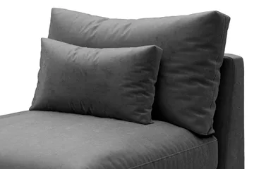 Dubai midtmodul fløyel ekstra dyp - Mørkegrå - Møbler - Sofaer - Modulsofaer - Midtmodul