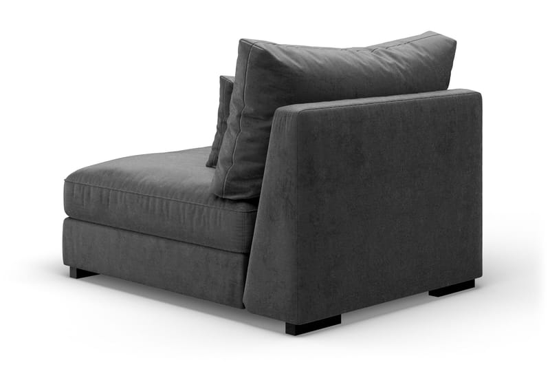 Dubai Midtmodul Fløyel ekstra dyp - Mørkegrå - Møbler - Sofaer - Modulsofaer - Midtmodul
