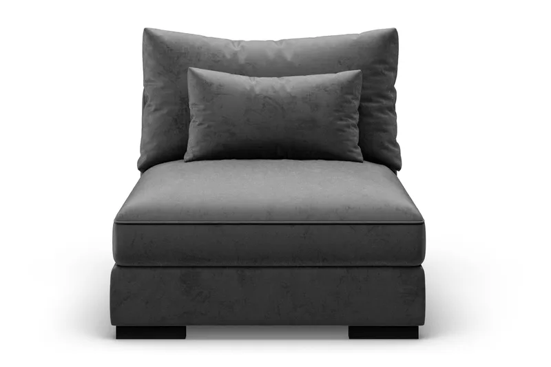 Dubai Midtmodul Fløyel - Mørkegrå - Møbler - Sofaer - Modulsofaer - Midtmodul