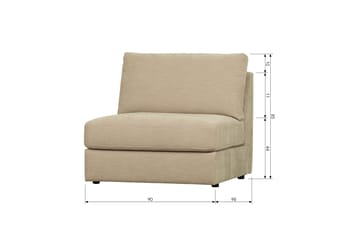 Kielstra Midtmodul - Sand - Møbler - Sofaer - Modulsofaer - Midtmodul