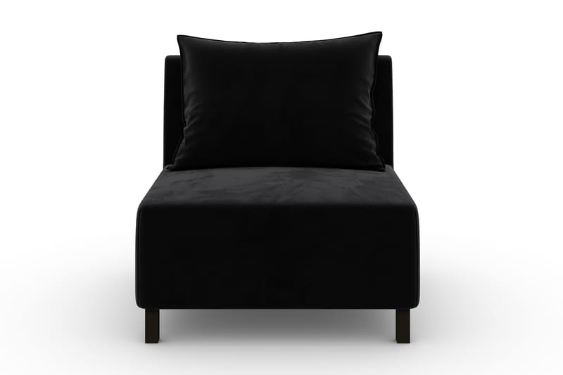 Noelia Midtmodul Fløyel - Svart - Møbler - Sofaer - Modulsofaer - Midtmodul