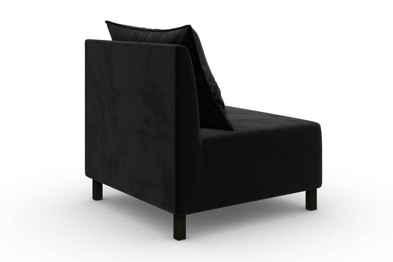 Noelia Midtmodul Fløyel - Svart - Møbler - Sofaer - Modulsofaer - Midtmodul