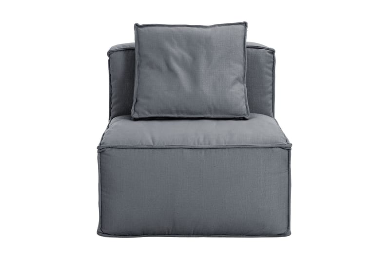 Oceanis 2-seters Sofa - Lysegrå/Svart - Møbler - Sofaer - Modulsofaer - Midtmodul