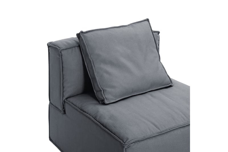 Oceanis 2-seters Sofa - Lysegrå/Svart - Midtmodul