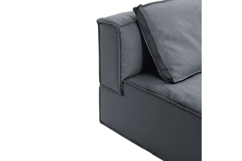 Oceanis 2-seters Sofa - Lysegrå/Svart - Midtmodul