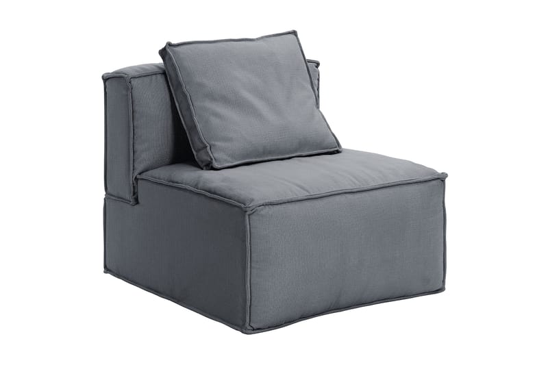 Oceanis 2-seters Sofa - Lysegrå/Svart - Møbler - Sofaer - Modulsofaer - Midtmodul