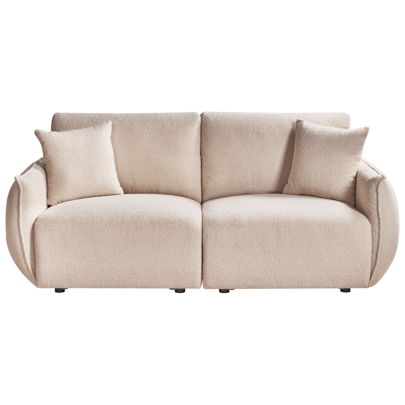 Modulsofa 2-seter Mesnali - Beige - Møbler - Sofaer - Modulsofaer - Komplett modulsofa
