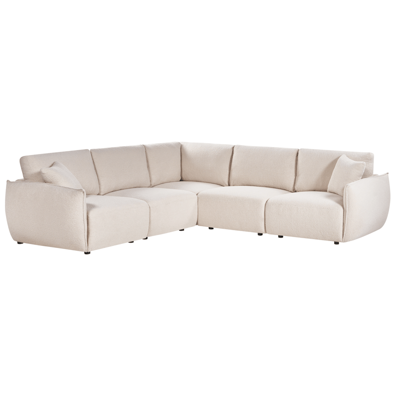 Modulsofa 5-seter Mesnali høyrevendt - Off-White - Møbler - Sofaer - Modulsofaer - Komplett modulsofa