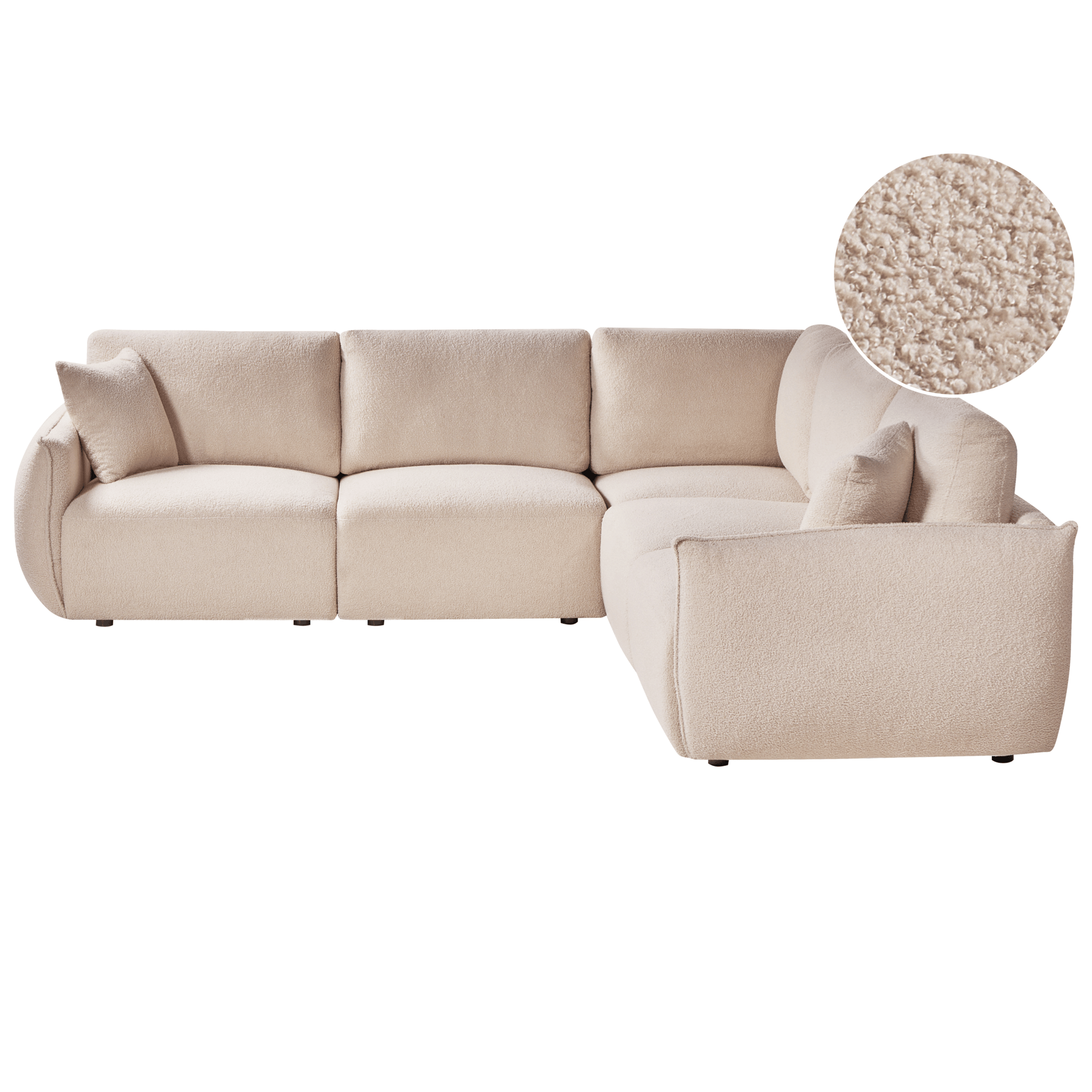 Modulsofa 5-seter Mesnali venstrevendt - Beige