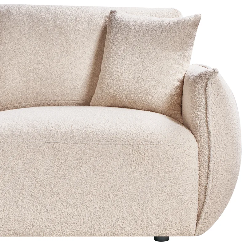 Modulsofa 5-seter Mesnali venstrevendt - Beige - Møbler - Sofaer - Modulsofaer - Komplett modulsofa