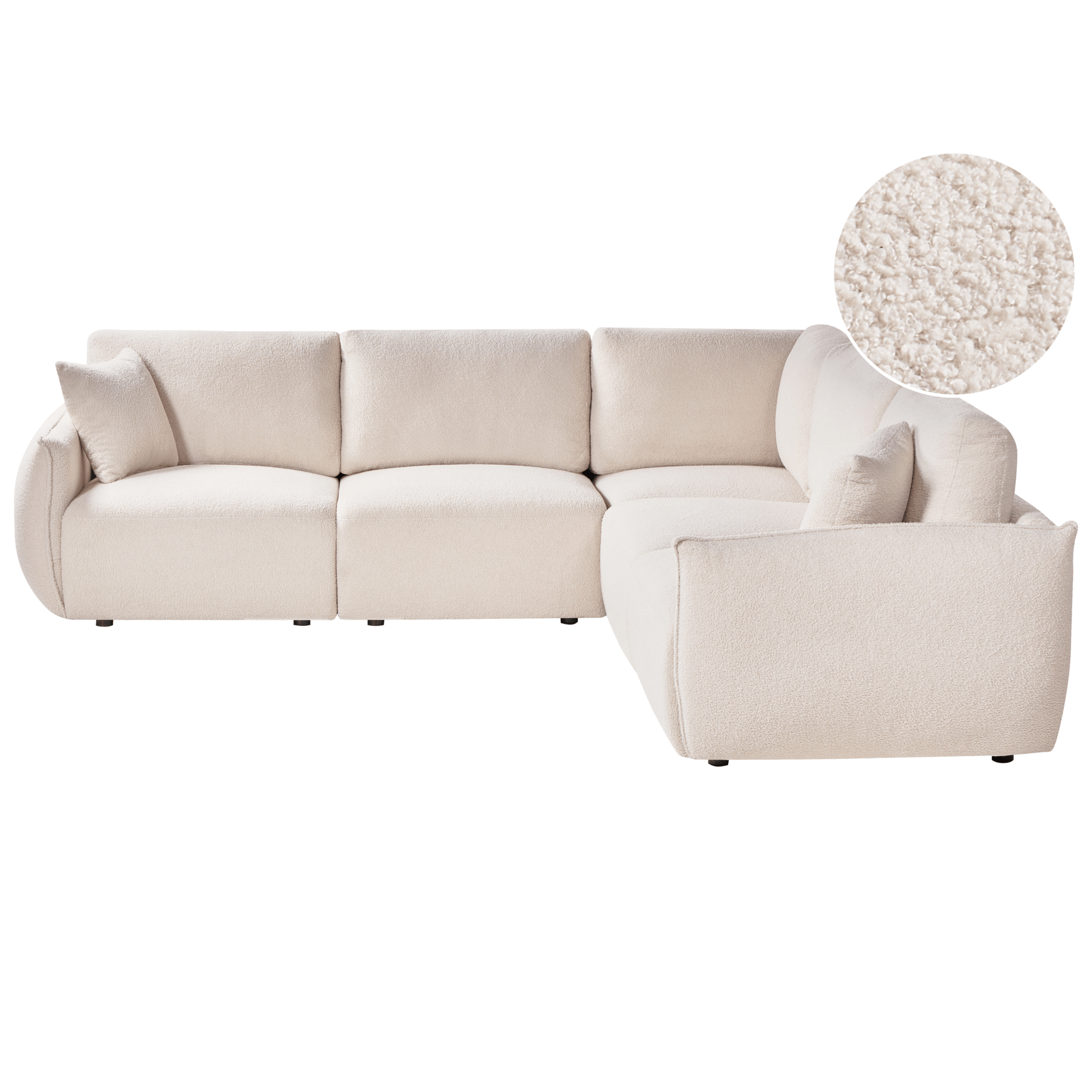 Modulsofa 5-seter Mesnali venstrevendt - Off-White