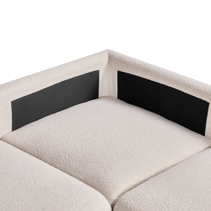 Modulsofa 5-seter Mesnali venstrevendt - Off-White - Møbler - Sofaer - Modulsofaer - Komplett modulsofa