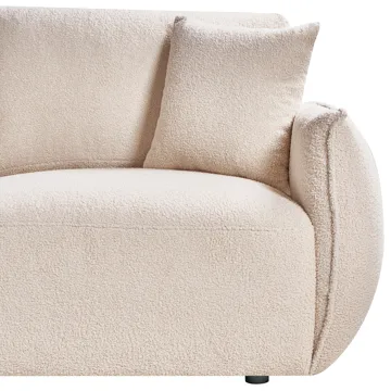Modulsofa 5-seters Mesnali høyrevendt - Beige - Møbler - Sofaer - Modulsofaer - Komplett modulsofa