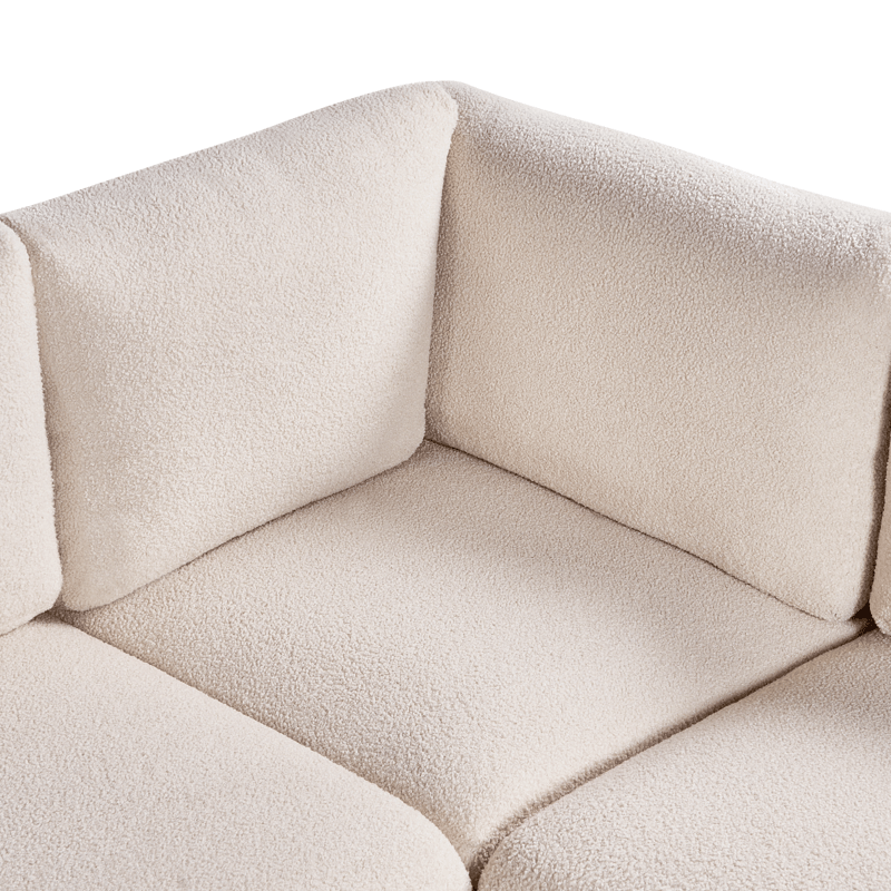 Modulsofa U-formet Mesnali - Off-White - Møbler - Sofaer - Modulsofaer - Komplett modulsofa