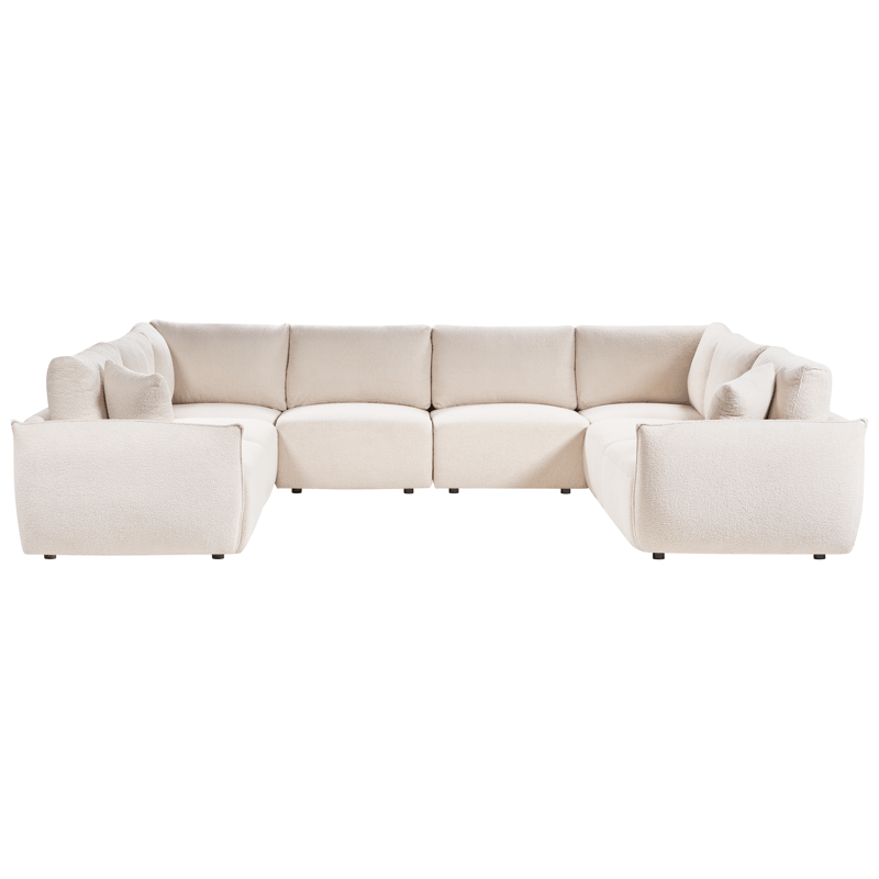 Modulsofa U-formet Mesnali - Off-White - Møbler - Sofaer - Modulsofaer - Komplett modulsofa